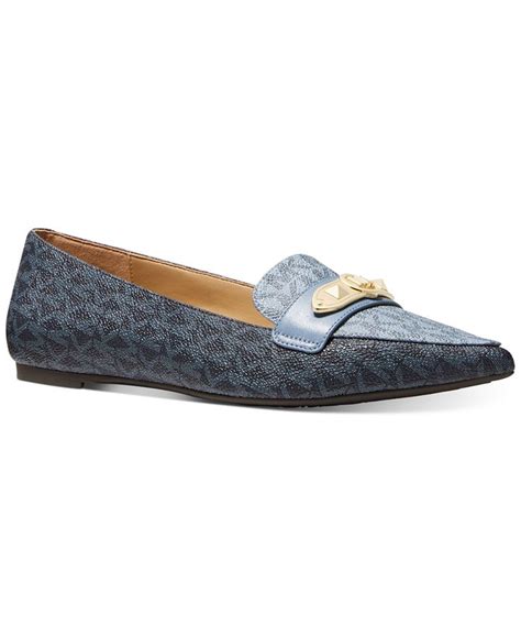 michael michael kors women's jackie flex logo loafer flats|michael kors flats.